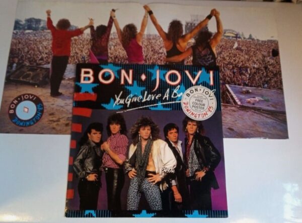 BON JOVI -  YOU GIVE LOVE A BAD NAME (INCLUYE POSTER ORIGINAL)