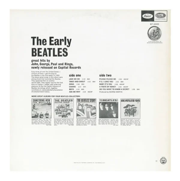 The Beatles – The Early Beatles - Imagen 2